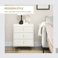 thumbnail image 4 of HOMCOM Commode à 3 Tiroirs, Armoire de Rangement à Tiroirs, Blanc, 4 of 10