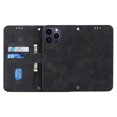 thumbnail image 4 of For Iphone 15 Pro Max Embossed Line Leather Phone Case With Lanyard(Black),iPhone 14 Pro Max, 4 of 6