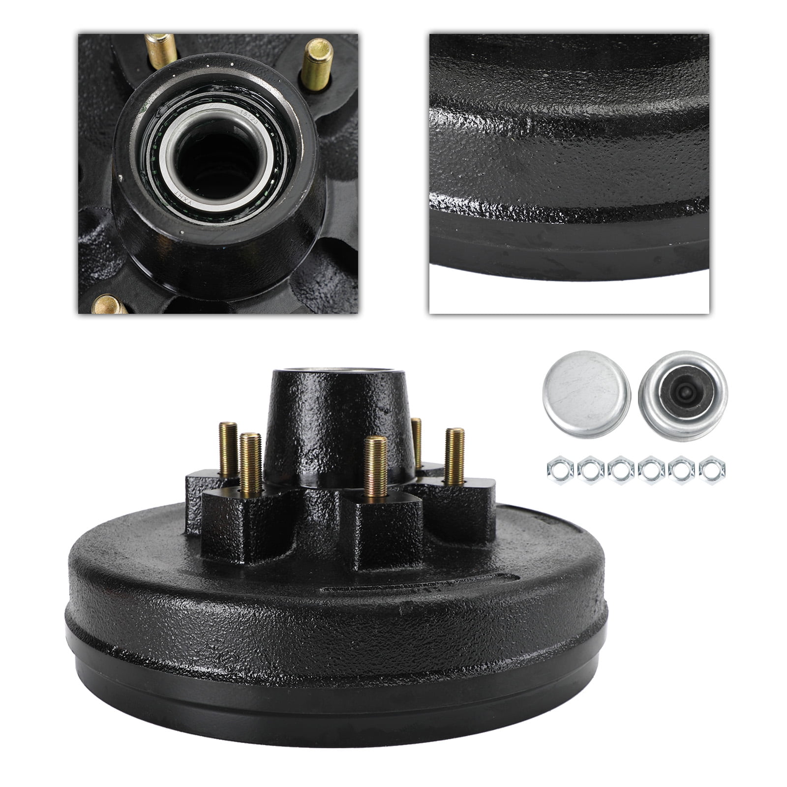 Motor Genic Grease Trailer Hub and Drum Assembly for 5.2&6K Axles12"6