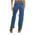 thumbnail image 3 of Womens WAX Straight Leg Flap Pocket Cargo Jeans, 3 of 5