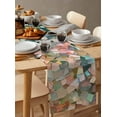 thumbnail image 2 of Table Runner Oil Painting Table Decoration for Kitchen Dinning Texture Sense Art Table Decoration for Indoor Outdoor Party Wedding Decor 13x72 Inch, 2 of 7