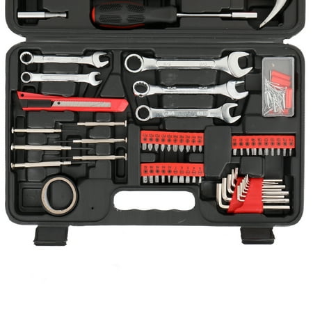 

148pcs Iron Household Tool Set Red