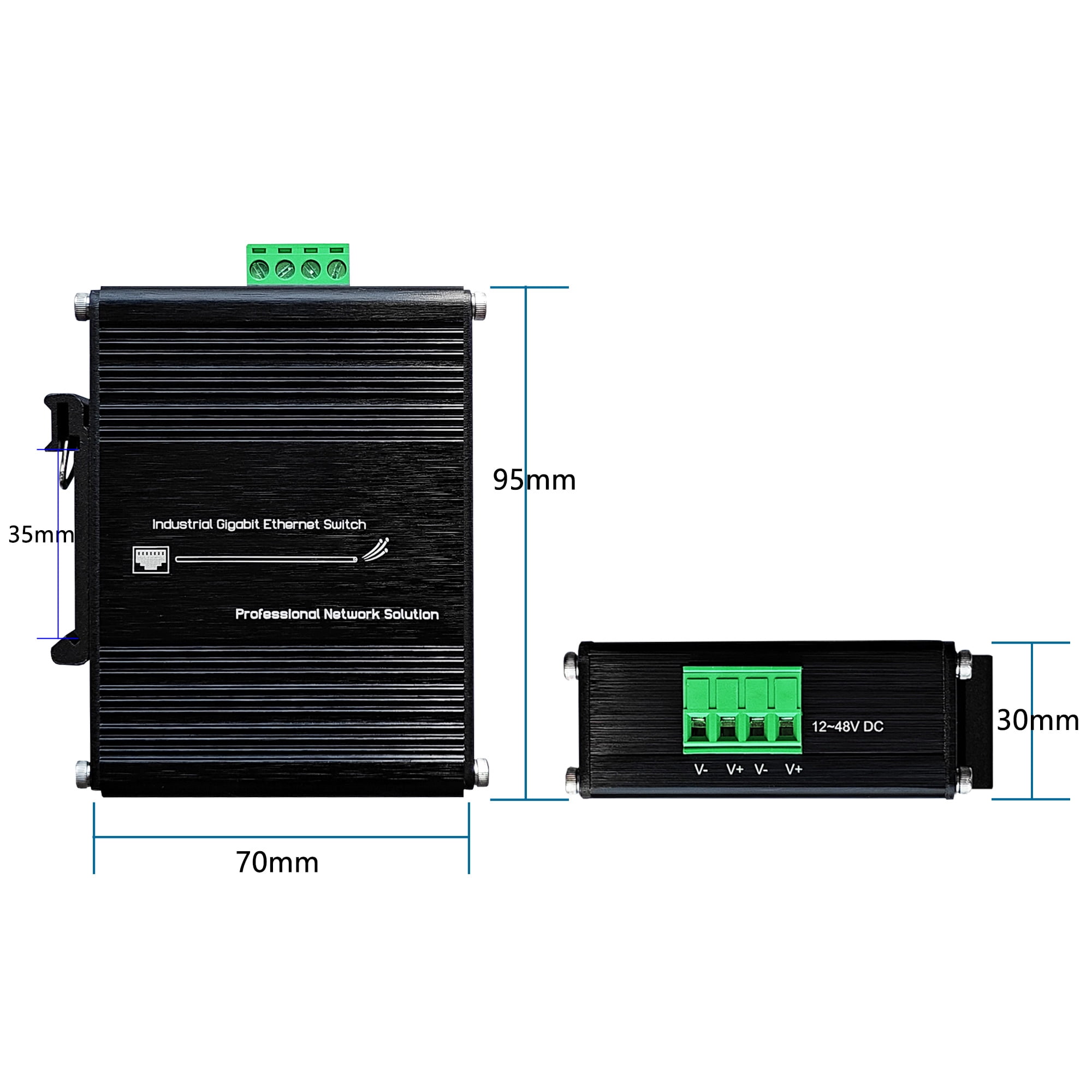 120W POE Ethernet Switch Industrial Switch 100Mbps Half/Full Duplex 1000Mbps