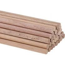 Black Walnut Wood Craft Sticks Dowel Rods Tent Findings Column Tan 30x0.6cm