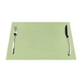 thumbnail image 1 of YFYANG Washable Heat-Resistant Placemats, 70% PVC/30% Polyester, Green Kitchen Table Mat, 12" x 18" 6 Piece, 1 of 6
