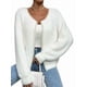 thumbnail image 3 of Suéter Elegante Tipo Cárdigan para Mujer, de Color Liso, con Cuello en V, Tejido con Cuentas y Abrigo Superior. L, 3 of 10