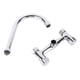 thumbnail image 2 of Grifo de Cocina Nikou Acero Inoxidable Montaje en Pared 2 Manijas, 2 of 15
