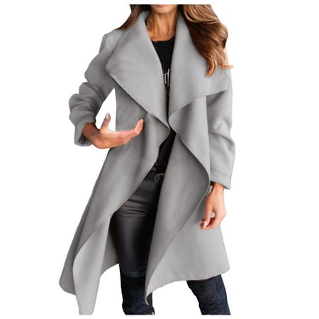 

HSMQHJWE Lined Rain Jackets For Women Waterproof Fleece Scrub Jacket Women S Trench Coat Street Daily Long Coat Cardigan Breathable Casual Long Sleeve Plain Lace Up Warm Pocket Interchange Fleece