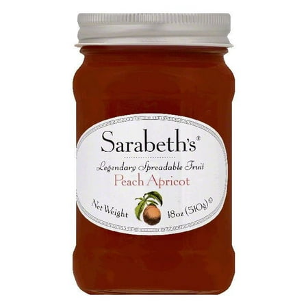 Sarabeths Peach Apricot Spreadable Fruit, 18 OZ (Pack of