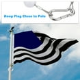 thumbnail image 3 of Uxcell 1 Pcs Flagpole Retainer Ring Flag Pole Accessories for Outdoor, White, 3 of 6