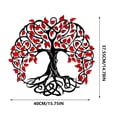 thumbnail image 3 of Metal Wall Art Hanging Decor Iron Modern Wall Sculpture Outdoor Waterproof Accent Piece, Long Lasting Rust Resistant Finish, For Garden Balcony Porch Bedroom Living Room, 3 of 9