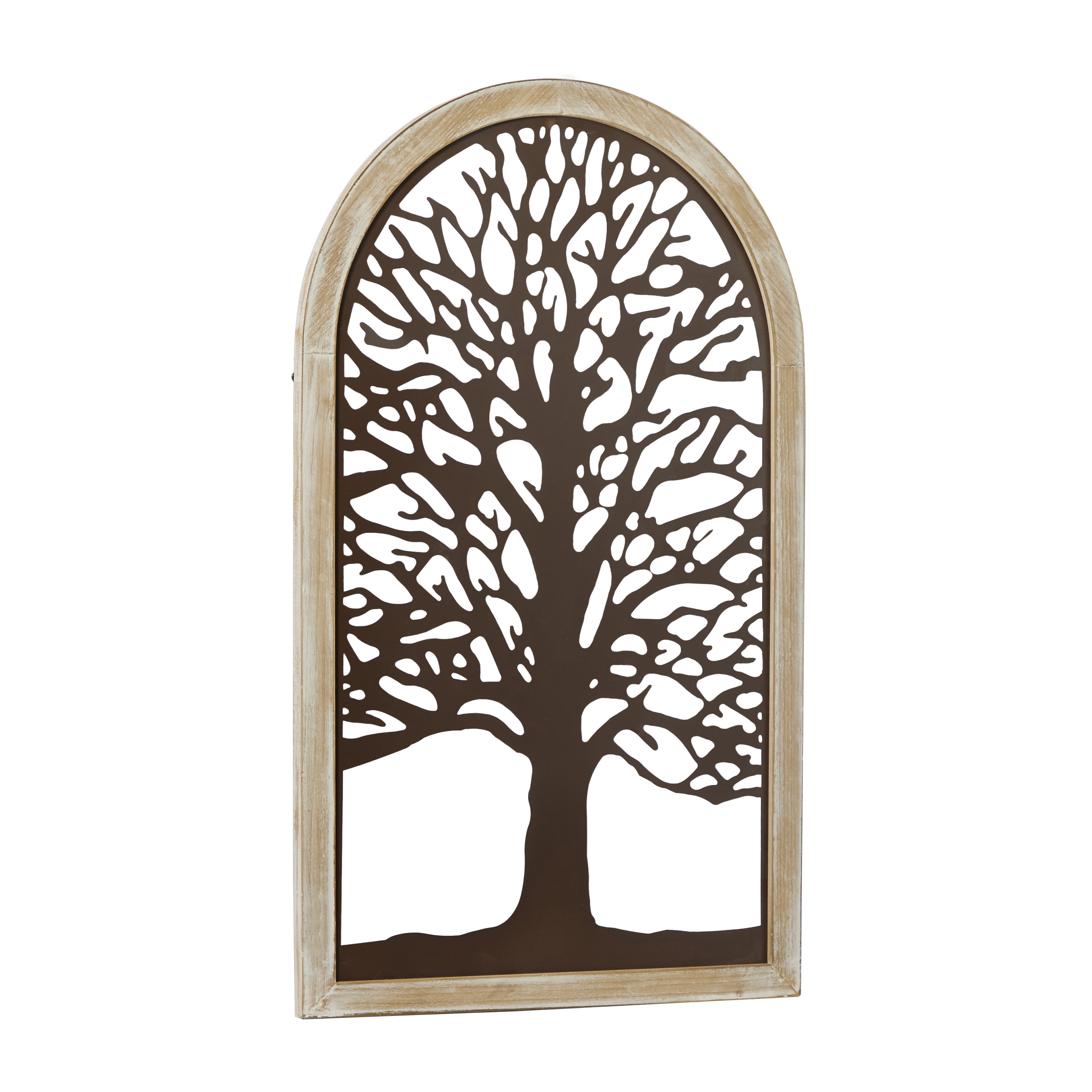 DecMode Bronze Metal of Life Tree Wall Decor with Arched Frame