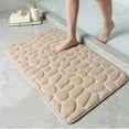 thumbnail image 5 of PrePat 3D Non Slip Bathroom Mat Cobblestone Embossed Bath Mats Absorbent Doormat Carpet Door Floor Mats Machine Washable Quick Drying, 5 of 11