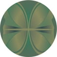 thumbnail image 1 of Ahgly Company Machine Washable Indoor Round Transitional Green Area Rugs, 5' Round, 1 of 7