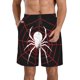 thumbnail image 1 of Balery Spider On The Web Traje de Baño Estilo Hawaiano para Hombre, Shorts de Secado Rápido con Bolsillos-3X-Large, 1 of 6