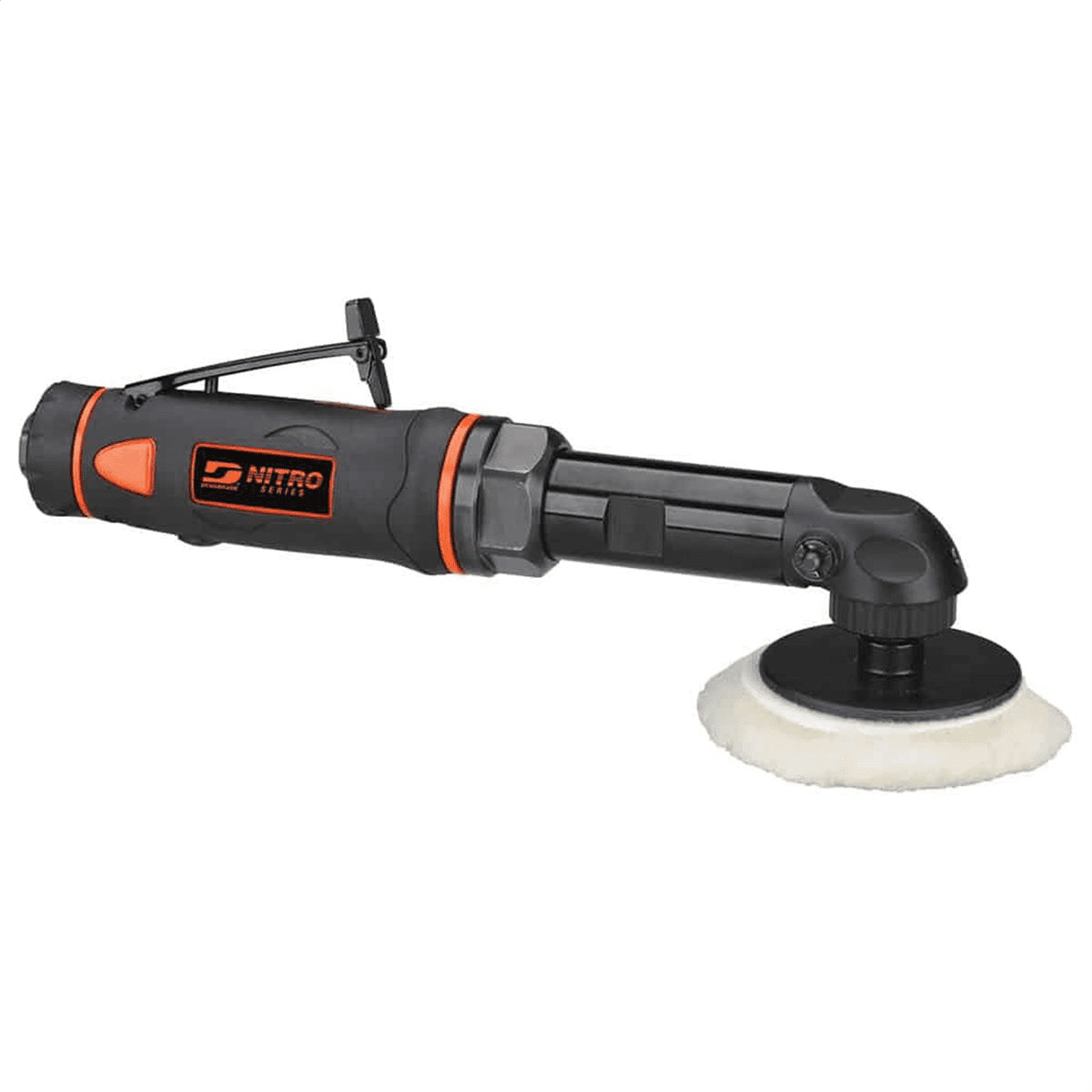 Dynabrade (EB3) 3" Extension Right Angle Buffer/Polisher | 3/8"-24 Male Spindle, 0.5 hp 2700 RPM Pneumatic Motor | Includes Hook-Face Backup Pad (50126)