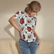 thumbnail image 3 of Balery Insects Body de cuello redondo de manga corta para mujer Tops de manga corta Tops básicos-Large, 3 of 7