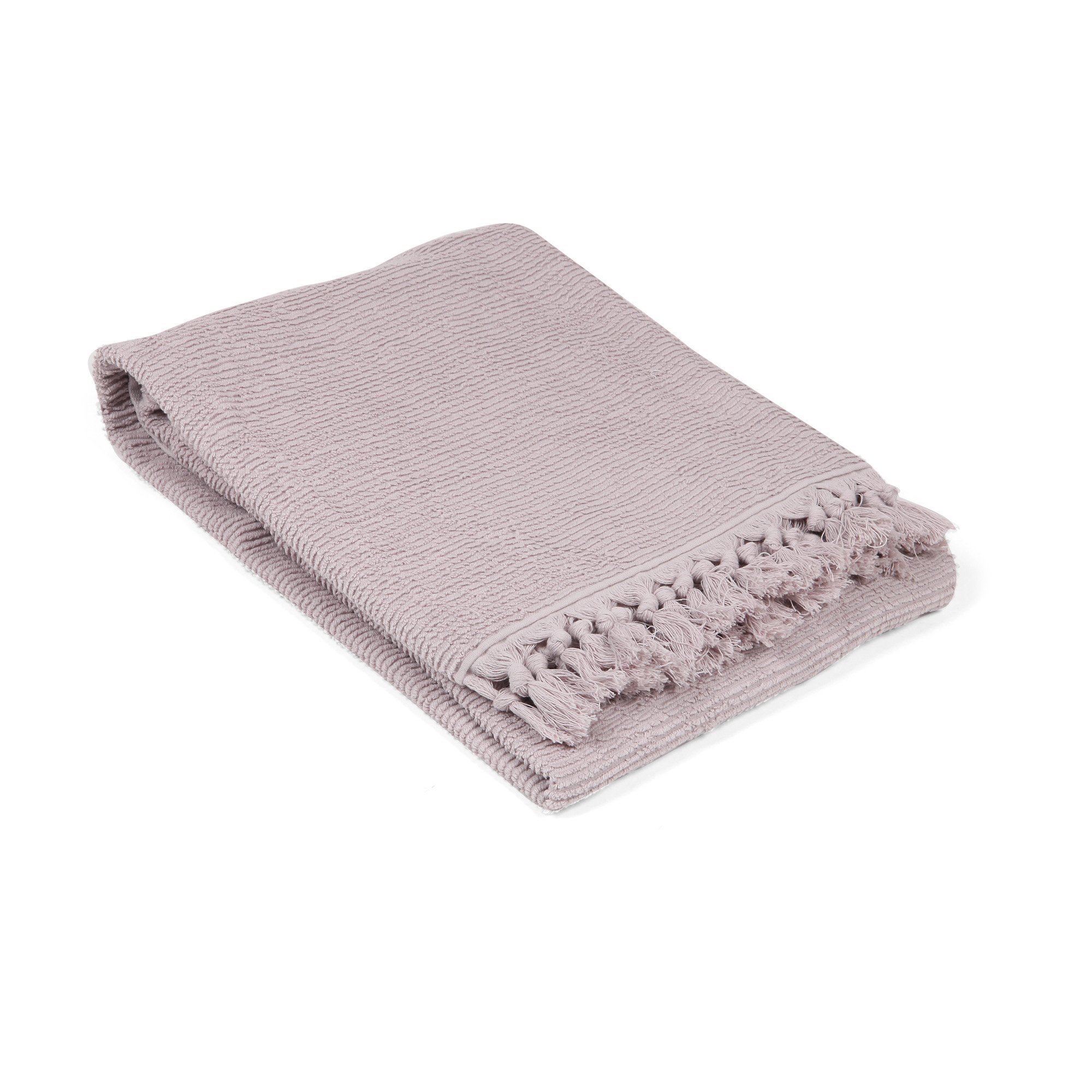 Tassel Ribbed Turkish Terry Bath Towel