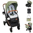 thumbnail image 1 of Carriola 4 En 1 Con Base Para Autoasiento Borah - Ibaby verde, 1 of 9