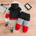 thumbnail image 5 of Akiihool Newborn Wedding Outfit Boy Baby Boy Clothes Newborn Boy Outfits Infant Letter Print Romper Long Pants 2PCS Baby Boy's Clothing Black,6-9 Months, 5 of 5