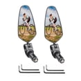 thumbnail image 2 of Universal Bike Rear View Mirrors with Foldable Design – Enhanced Visibility Convex Lens for Mountain & Road Bikes, Durable Easy-Install Cycling Safety Gear, 036 Model (Pair in Box), 2 of 5