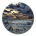 thumbnail image 2 of Designart 1 in Quartz Coastal Wall Clock, 2 of 5