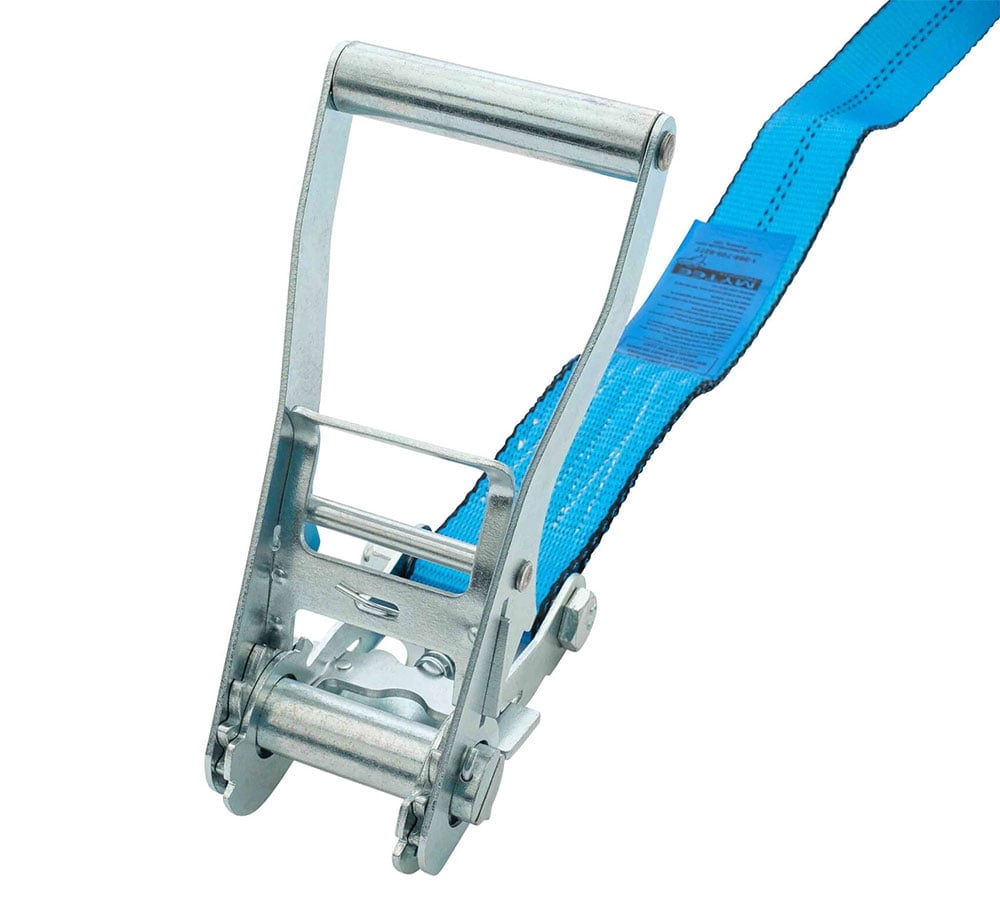 4 Inch x 30 Ft Endless Ratchet Straps - Heavy Duty Zinc-Coated Blue Ratchet Strap 5,400 lbs Working Load Limit - Endless Cargo Straps to Strap Down Pallets, Pipes, Boxes etc