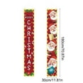 thumbnail image 3 of ToyKingdee Christmas Decorations Outdoor Merry Christmas Banner with String Lights Xmas Porch Door Welcome Sign Hanging Christmas Decor for Home Holiday Outdoor, 3 of 6