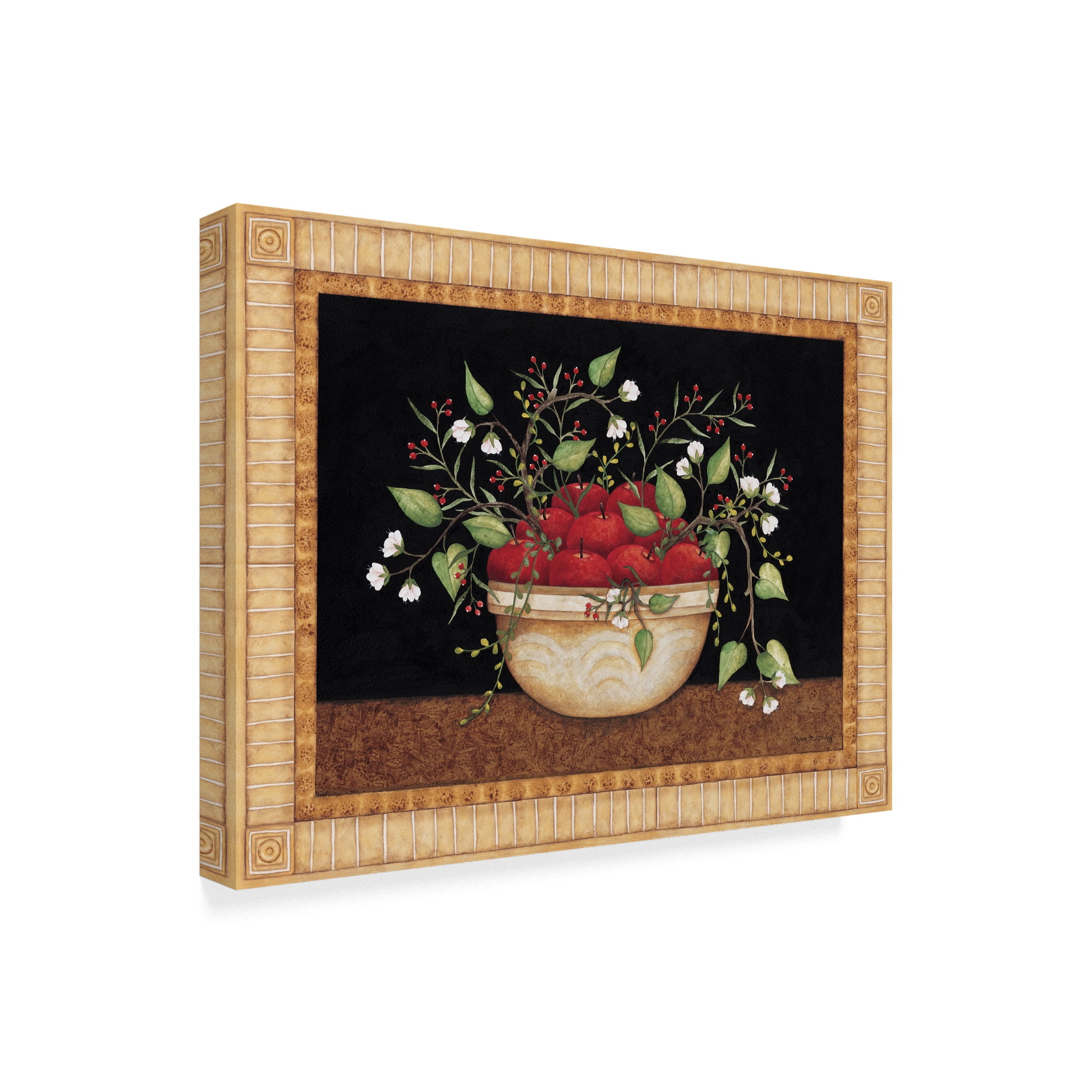 Trademark Fine Art 'Bowl of Apples' Canvas Art by Robin Betterley