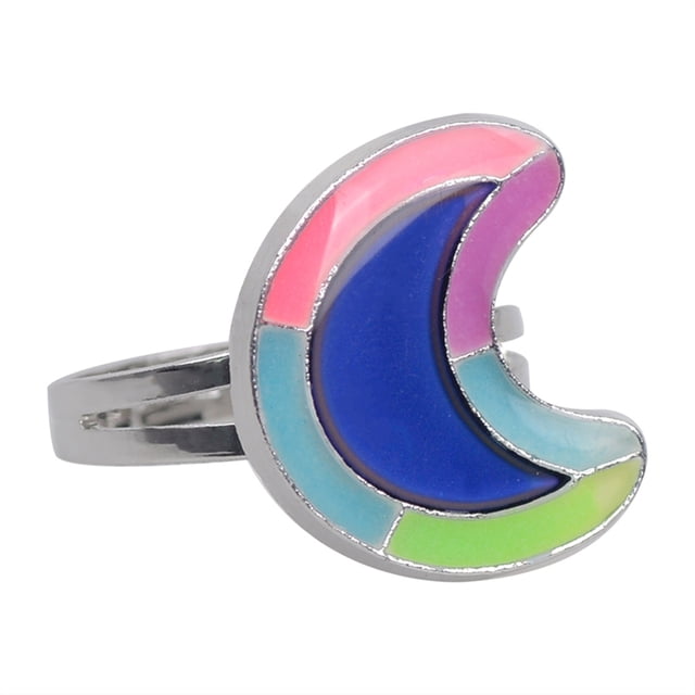 Anillo de perlas de oro rosa para mujer Sunnimix Ajustable Fluorescente