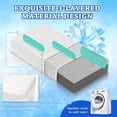 thumbnail image 6 of Cooling Memory Foam Pillow for Side Sleepers 24"x12"x5" White Ice, 6 of 6