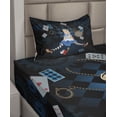 thumbnail image 3 of Ambesonne Colorful Fitted & Top Sheet Set with Sham, Rose Flowers, Multicolor, 3 of 5