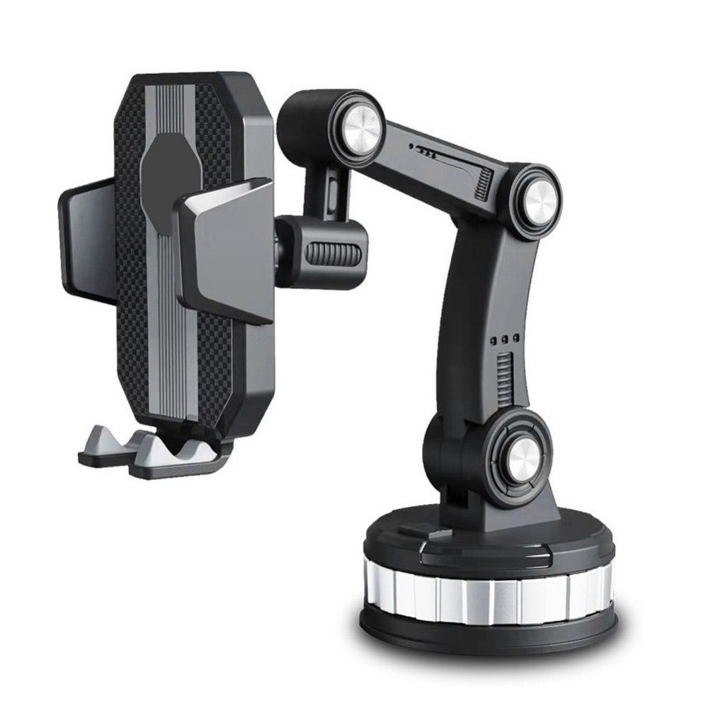 Long Arm Dashboard Windshield Vent Compatible Stable Cell Phone Holder for Car Portable Car Phone Mount Strong Suction
