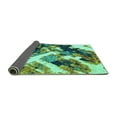 thumbnail image 2 of Ahgly Company Indoor Rectangle Abstract Turquoise Blue Modern Area Rugs, 3' x 5', 2 of 4