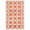 thumbnail image 2 of SAFAVIEH Dhurrie Anne Geometric Moroccan Wool Area Rug, Red/Ivory, 4' x 6', 2 of 4
