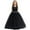 Black, variant on Kids Flower Girl Dress Black Ruffle Tulle Dress for Girls Long Dresses for Girls Hallowmas Dresses for Girls 8-9 year