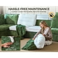 thumbnail image 5 of BEDEEP 133.9'' Power Recliner Sofa with Headrest Console, Modular Cloud Sectional Chenille Reclining Couch with Storage Ottoman Chaise, Convertible 6-Seater Sofa Couch for Living Room RV, Green, 5 of 12