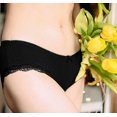 thumbnail image 5 of Charmo Womens Panties Cotton Soft Underwear Stretch Hipster Solid Basic Panties 4 Packs, Black, 5 of 8