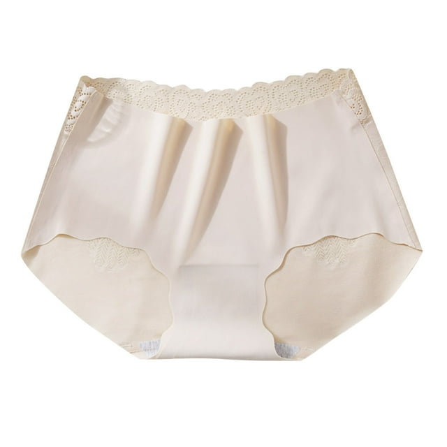 adviicd Underwear Women's Plus Size Microfiber Brief Beige XLarge