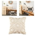 thumbnail image 5 of Pillow Cover Tufted Throw Pillow Case Square Woven Decorative Pillowcase Sofa Bedding Cushion Cover - B B, 5 of 8