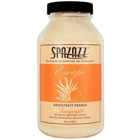 Spazazz Aromatherapy Spa & Bath Crystals, Grapefruit Orange Invigorate 22oz