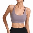 thumbnail image 2 of SCSAlgin Adjustable Strappy Sports Bras for Women Cute Crisscross Bra Wirefree Padded Top for Workout Yoga Daily, 2 of 5