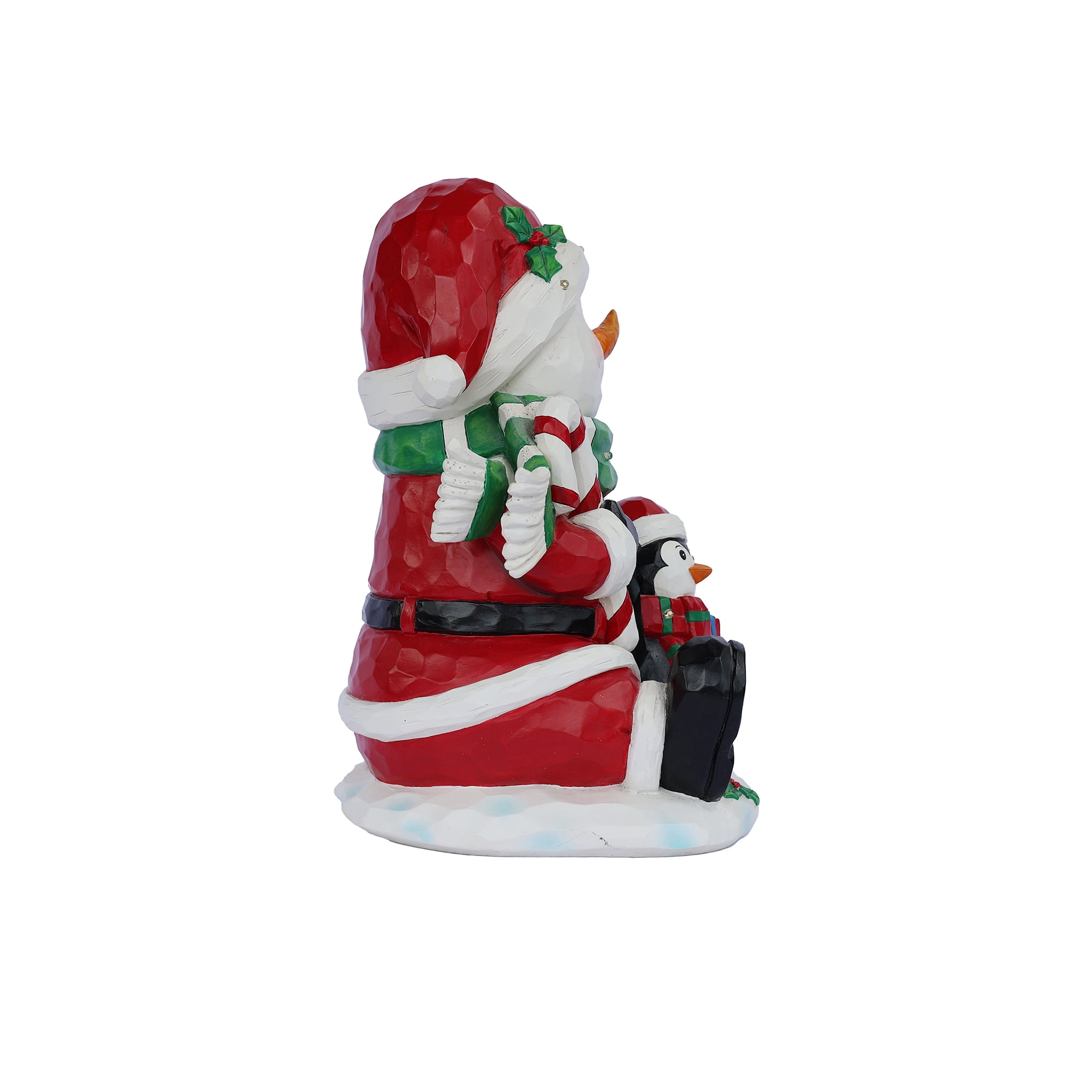 Snowman Penguin Christmas Decor with LED Lights Battery Operated Indoor use only