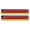 Germany, variant on German Flag Badge Sticker 2-Pack for Car and Truck, Reflective Decal, Removable without for Bumper Window Laptop