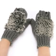 thumbnail image 4 of Women's Gloves Mittens Winter Fashion Warm Knitted Gloves Thickened And Velvet Head Hedgehog Gloves, Women's Accessories Gloves Mittens, 4 of 4