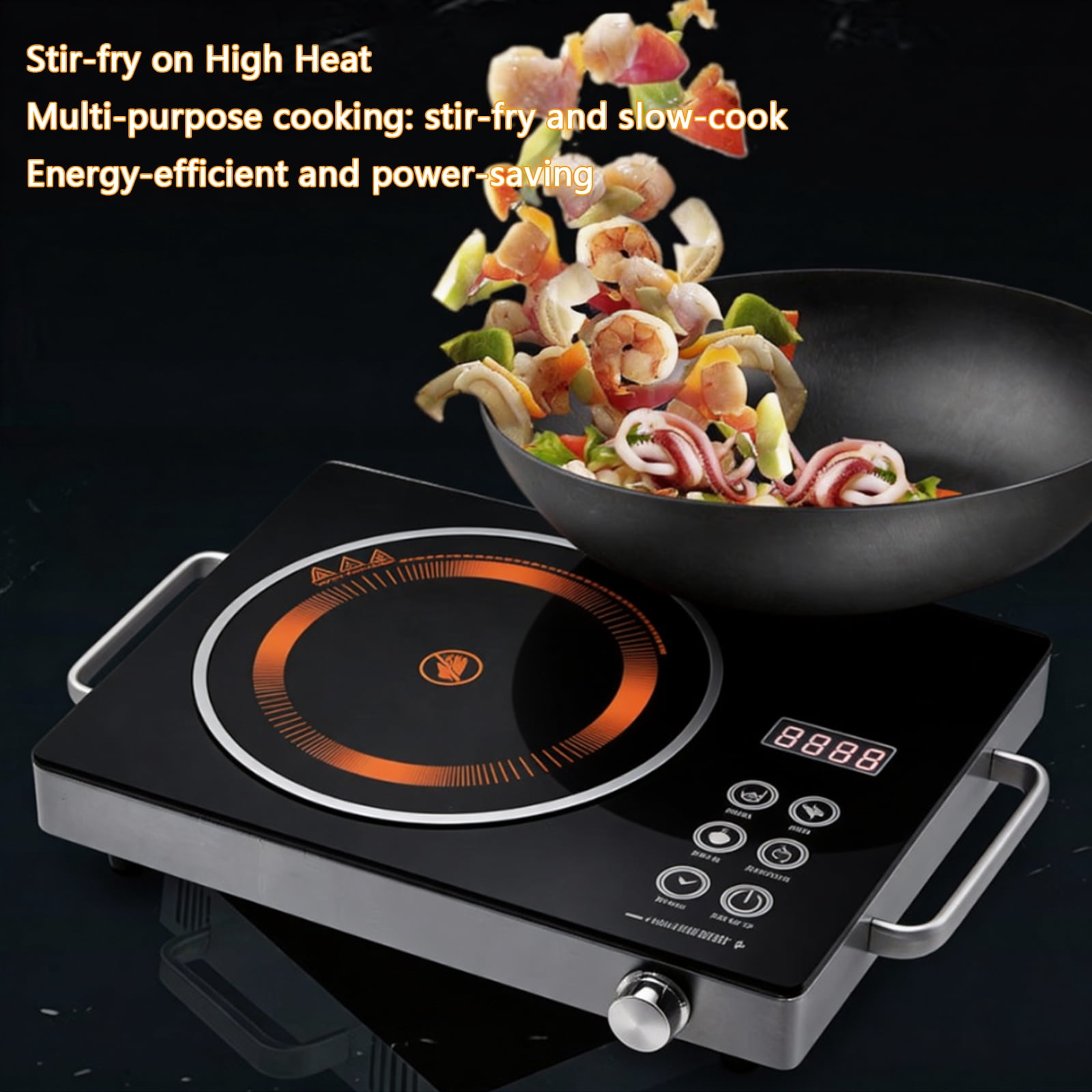 3500W Electric Hot Plate Ceramic Stove Infrared Induction Cooker Home Cooktop Cooking Furnace US 110V