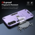 thumbnail image 2 of Feishell Military Shockproof Samsung Galaxy S23 Case [2 Layer Structure][Military Grade Anti-Drop] Hard Slim Camera Protection Rugged Case, Heavy Duty Protective Case for S23,Purple, 2 of 7
