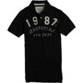 thumbnail image 1 of Aeropostale Mens 1987 Rugby Polo Shirt, Negro, Pequeño Aeropostale polo, rugbi, 1 of 1