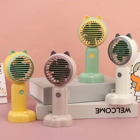 

Visland Mini Handheld Fan USB Rechargeable Small Portable Personal Fan Desk Table Fan for Kids Girls Woman Home Office Outdoor Travel