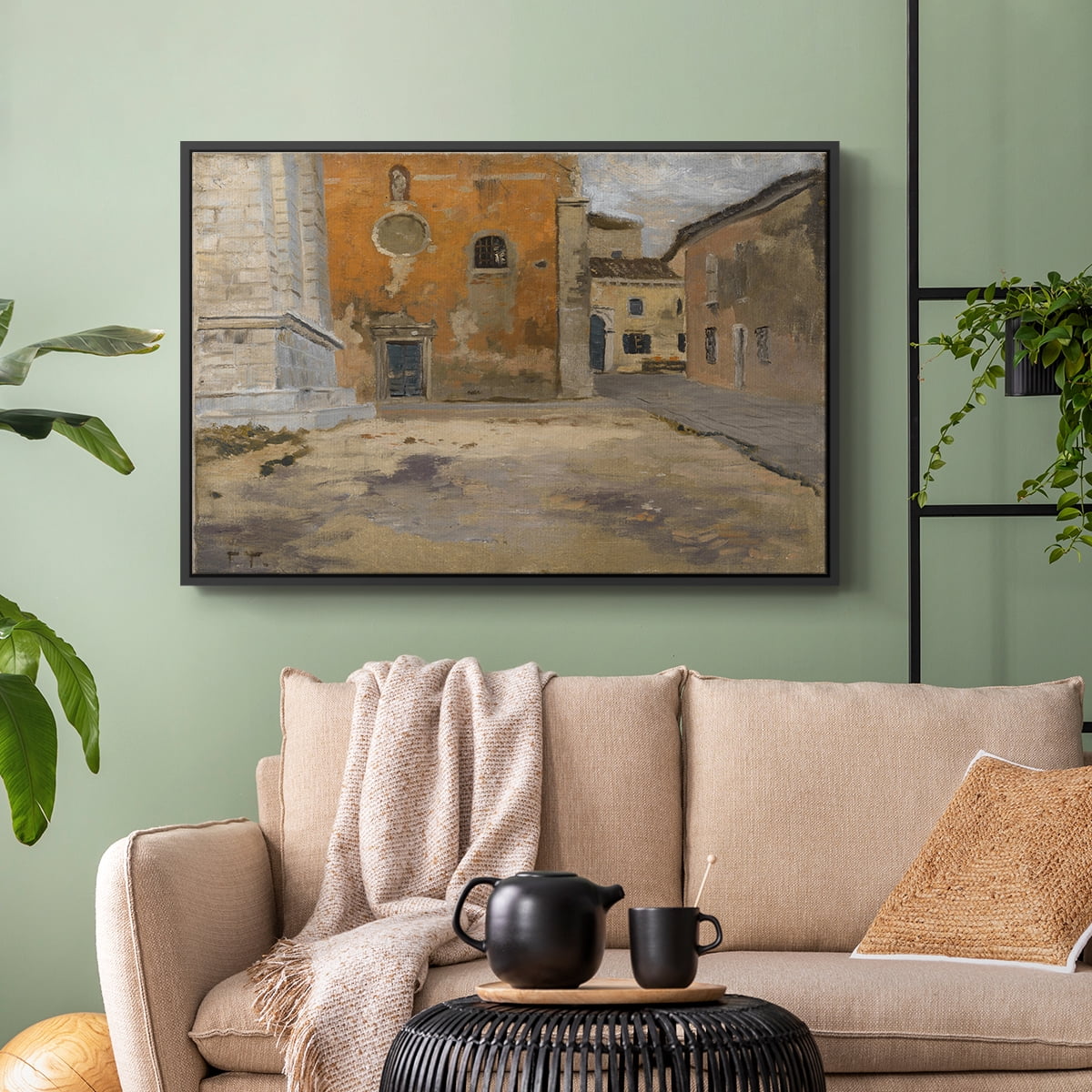 Vintage Botanical Print-LXXVI By Wexford Home Framed in Black Wood Gallery Wrapped Canvas 27 in. x 41 in.